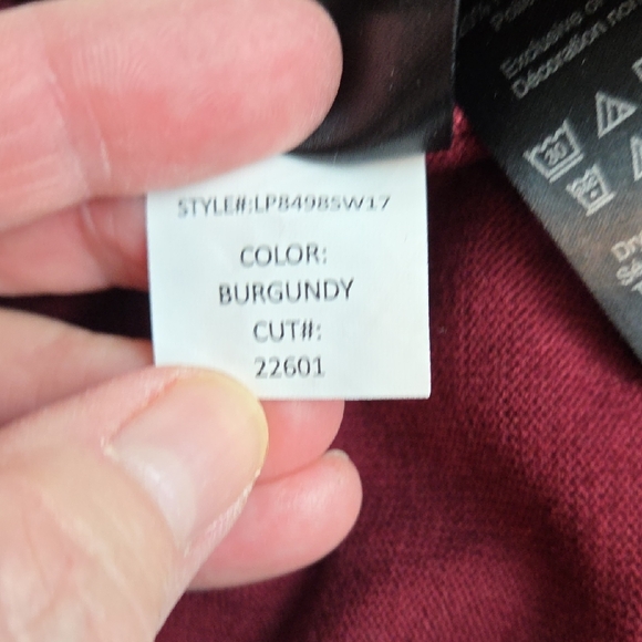 Liverpool Women's Burgandy Pullover Sweater Size S - Picture 7 of 8